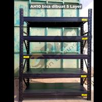 Gambar RAK GUDANG BESI 4 SUSUN AYORACK AH10-2025S 2.5 METER HEAVY DUTY 1 TON STARTER RACK dari AyoRack Official undefined 5 Tokopedia