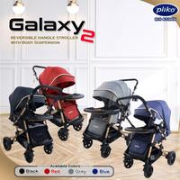 Gambar Makassar! Stroller Pliko Galaxy 2 BS-633RH / Kereta Dorong Bayi Bisa Hadap Depan Belakang / Reversible / Dua Arah - Blue dari Baby Quack undefined 1 Tokopedia