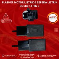 Gambar Flasher Motor Listrik & Sepeda Listrik Socket 3 Pin 3 dan Pin 2 Cocok Untuk Uwinfly, Polytron FoxR, Polytron FoxS, Alva, Pacific, United, Genio, Exotic, Selis, Goda, Wuling, Bird - Socket 3 Pin 3 dari Marta Energi Otomotif undefined 2 Tokopedia