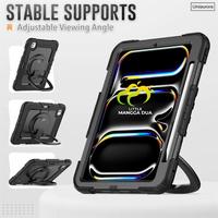 Gambar Case Ipad Pro M4 Air M2 2024 11" 13" Casing ipad Cover iPad Armor Shockproof Military Grade - Red Black, iPad Air M2 11" dari little mangga dua undefined 4 Tokopedia