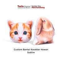 Gambar Custom Cetak Bantal Karakter Premium - 40 X 40 -  Sovenir Custom Bantal Karakter Hewan - BKH.2 dari twindigital.id undefined 1 Tokopedia