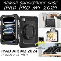 Gambar Case Ipad Pro M4 Air M2 2024 11" 13" Casing ipad Cover iPad Armor Shockproof Military Grade - Red Black, iPad Air M2 11" dari little mangga dua undefined 1 Tokopedia