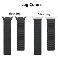 Gambar Samsung Galaxy Watch Ultra Magnetic Strap Silicone Band Tali Jam Getgard Silikon - Black, Silver Lug dari GET-WID undefined 5 Tokopedia