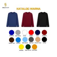 Gambar [PAKET USAHA 50PCS] Kaos Lengan Panjang Polos Pria Wanita Oblong Distro Dewasa | Basic Longsleeve Unisex - LP-50PCS RANDOM, M dari SALA_SHOP13 undefined 5 Tokopedia