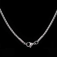 Gambar Kalung Tipis Pria Cowok Wanita Anak Tahan Karat untuk Bandul Liontin Rantai Titanium Chain Necklace Elegan - 50cm dari Mamyshop Perhiasan undefined 1 Tokopedia