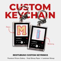 Gambar Gantungan Kunci Spotify Couple Inisial | Couple Custom Keyrings dari Restubumi Studio undefined 1 Tokopedia