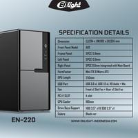 Gambar ENLIGHT OFFICE EN 220 EN-220 MATX + PSU 300Watt dari MAXCOM ONLINE undefined 2 Tokopedia