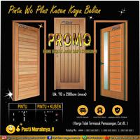 Gambar PINTU WC KAYU BELIAN / ULIN KALIMANTAN SOLID PERHUTANI GRADE A ( INVOICE ) - 3,5x70x195cm dari TBP furniture undefined 1 Tokopedia