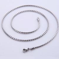 Gambar Kalung Tipis Pria Cowok Wanita Anak Tahan Karat untuk Bandul Liontin Rantai Titanium Chain Necklace Elegan - 50cm dari Mamyshop Perhiasan undefined 2 Tokopedia