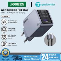 Gambar UGREEN Wall Charger 65w GaN Nexode PRO Fast Charging PD+QC 4.0 PPS For Laptop Macbook iPad Air Pro iPhone 15 Pro Max Samsung - Nexode 65W dari GADVENTIA undefined 1 Tokopedia