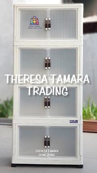 Gambar LEMARI PLASTIK NAPOLLY POLIBOX 446 SUSUN 4 - 8 PINTU MAGNETIK + RODA CONTAINER BOX dari THERESA TRADING undefined 5 Tokopedia