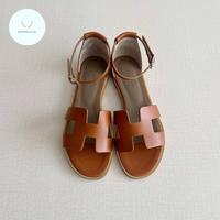 Gambar Hermes Santorini Sandal Women - Gold, 36 dari Brandluxid undefined 1 Tokopedia