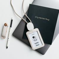 Gambar Name Tag ID Card Holder with Landyard Orbitkey - Stone dari Piggie.shop undefined 4 Tokopedia