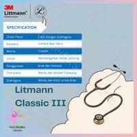 Gambar STETOSKOP LITTMANN CLASSIC III COOPER EDITION/ LITTMANN CLASSIC CE dari Yumi Medika Jakarta undefined 2 Tokopedia