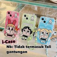 Gambar Crybaby Power Puff Girls PPG Soft Case iPhone 11 12 13 14 15 Pro Max Ada Slot Kartu Card - GREEN, IP 13 dari i-case undefined 4 Tokopedia