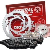 Gambar Girset Gearset Chainkit Rantai Gear Gir Set Vixion New Lightning NVl 2013 2014 Vixion New Advance 2015 NVA Federal dari CV LUCKY JAYA MOTOR undefined 4 Tokopedia