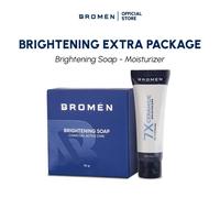 Gambar Istimewa Bromen Brhtening Extra ( Brhtening Soap + 7X Ceramide Moisturizer ) - Skincare Mencerahkan Kulit Wajah Pria dari Falahlh Mall undefined 2 Tokopedia