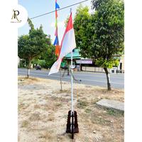 Gambar AP - Tiang Bendera Putih 2.5m Besi Pipa 1 1/4" Diameter 0.8mm Ideal untuk Outdoor & Indoor Tidak Termasuk Bendera dan Dudukan dari APPRODUCTION undefined 2 Tokopedia