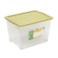 Gambar Stora 51x38.5x33.5 Cm Kotak Penyimpanan Dengan Tutup / STORAGE BOX 50L W/ CLIPS YELLOW - Hijau dari Homedecor Bandung undefined 2 Tokopedia