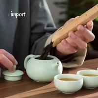 Gambar Teaset Hitam Teko Keramik Teaset Keramik Peralatan Minum Set Cangkir 4 - Putih-2glass dari Fire Dragons undefined 5 Tokopedia