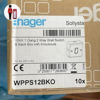 Gambar Saklar Lampu Hager 1 gang 2 Way Metalclad England with Box dari Joy44 undefined 4 Tokopedia