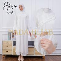 Gambar Abaya Putih Alisya by Nada dari KHALabel moslem store undefined 2 Tokopedia