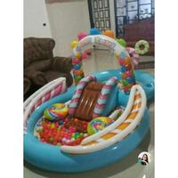 Gambar Kolam Renang Prosotan Anak Jumbo 295Cm Kolam Karet Perosotan Intex Play Center Pool Candy Mainan Kolam Pompa Motif Istimewa Kado Ultah Anak - kolam saja dari aneka house home undefined 2 Tokopedia
