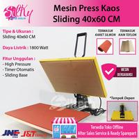 Gambar Mesin Press Sablon Kaos Baju Spring PER Technology & Gagang Double 40 x 60 CM | High Pressure Sablon DTF, Polyflex, Sublimasi, Transfer Paper, Plastisol ukuran 40x60 CM - 40X60 STANDAR dari Silky Digital Sablon undefined 4 Tokopedia
