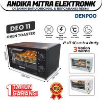 Gambar Denpoo Oven Toaster Pemanggang 9 Liter DEO 11/DEO 09 Grey dari ANDIKA MITRA ELEKTRONIK SURABAYA undefined 1 Tokopedia