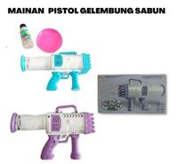 Gambar Mainan gelembung sabun otomatis / Mainan Anak Bubble Gun Bazoka Basoka / Mainan Tembak Tembakan Balon Gelembung Sabun / Mainan gelembung sabun otomatis / Mainan Bubble Gun Besar Jumbo anak - MITRAMAKASSAR - Biru dari Mitramakassar undefined 5 Tokopedia
