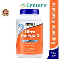 Gambar NOW ULTRA OMEGA-3 FSH OIL ISI 180 CAPS / MINYAK IKAN / SUPLEMENT / VITAMIN dari Century Healthcare Express undefined 1 Tokopedia