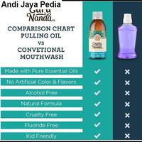 Gambar GuruNanda Pulling Oil helps Healthy Gums, Bad Breath & Teeth Whitening Kesehatan Gigi & Mulut dari Andi Jaya Pedia undefined 4 Tokopedia