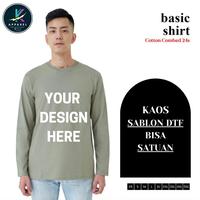 Gambar Kaos lengan panjang Custom Sablon / Full Warna / Sablon Baju Satuan / Katun Combed 24s / Kaos Sablon DTF / Unisex - S dari LK Apparel Fashion undefined 1 Tokopedia