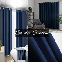 Gambar Gorden blackout biru navy polos minimalis gorden Jendela/kaca/kamar/ruang tamu/kantor/villa minimalis - Biru Navy, L.100 x T.265cm dari Gorden Custom. undefined 1 Tokopedia