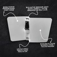 Gambar SAMPLE CARD POLOS / Kemasan botol TESTER parfum /  10x7cm - min25 dari Montes packaging undefined 2 Tokopedia