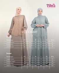 Gambar Nibras Gamis Gala 003 Busana Muslim Wanita syari Promo - blue, XL dari Nibras House Store undefined 4 Tokopedia