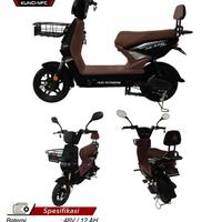 Gambar Sepeda Listrik Pacific Agathos AE 370 PRO, NFC, 500watt 48v/12Ah, Alarm Alert, Keranjang Luas, Jok luas, Terbaru 2024 - Abu-abu dari Bintang Komunika Majalaya undefined 5 Tokopedia