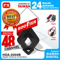 Gambar Antena TV Digital Analog Booster Indoor Outdoor + 12Meter PX HDA-2000B dari Digital Shop Solution undefined 1 Tokopedia