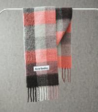 Gambar Scarf Acne Stdio Wool Mohair Narrow Scarf Pink/Antrachite Original dari Zahran Authentic undefined 1 Tokopedia
