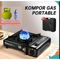 Gambar Kompor Portable Mini Camping 2in1 Bisa Gas kaleng & LPG Kompor Koper - Random dari AchillesCollection undefined 1 Tokopedia