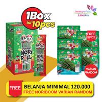 Gambar Snack Double Nori Roll Grilled Seaweed Roll 1 Box isi 10Pcs / Snack Rumput Laut 6g - Original dari JAVA SUPER FOOD SURABAYA undefined 1 Tokopedia
