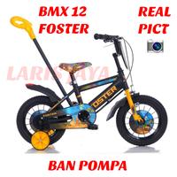 Gambar Sepeda anak 12 inch laki laki bmx 12 foster dorongan ban pompa terbaru - hitam biru dari LARIS JAYA SEPEDA undefined 2 Tokopedia