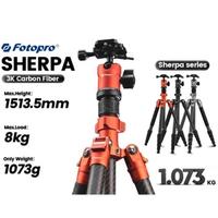 Gambar Fotopro Sherpa Carbon Fiber Travel Tripod with FPH-42QS Arca-Type Ball Head and Monopod - BLACK dari Jakarta Fotografi Shop undefined 1 Tokopedia