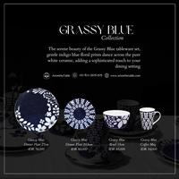Gambar SET KERAMIK/ TABLEWARE SET GRASSY BLUE - Plate 27cm dari Artonthetable undefined 3 Tokopedia