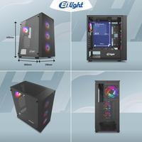 Gambar Casing ENLIGHT A2 - ATX Case Mesh + Temper PC Casing Enlight A2 - +3Fan RGB dari Global Link Distribution undefined 5 Tokopedia