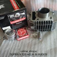 Gambar Blok boring seher set silinder supra x 125 helm in f1 injeksi KYZ NPP - BLOK+PISTON NPP dari online shops. undefined 2 Tokopedia
