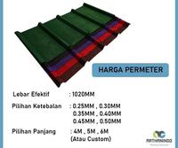 Gambar SPANDEK PASIR / ATAP SPANDEK / TRIMDEK PASIR / KOKOHTRIM  - 0.25 HARGA / METER - 0,25, Merah dari Surya Roof Mart undefined 1 Tokopedia