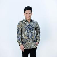 Gambar Kemeja batik pria lengan panjang batik tulis berlapis furing BJ27 dari Batik Makmuri undefined 2 Tokopedia