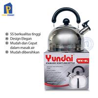 Gambar Teko Bunyi 5 Liter Stainless Whistling Kettle Ceret Air Yundai dari Prima Perabot undefined 5 Tokopedia