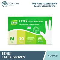 Gambar Sensi Latex Disposable Gloves Size M Isi 40 - Sarung Tangan Serbaguna dari Apotekmandjurofficial undefined 1 Tokopedia